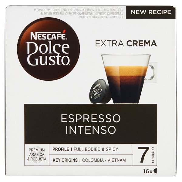 Nescafé Dolce Gusto Espresso Intenso Kawa w kapsułkach 112 g (16 x 7 g)