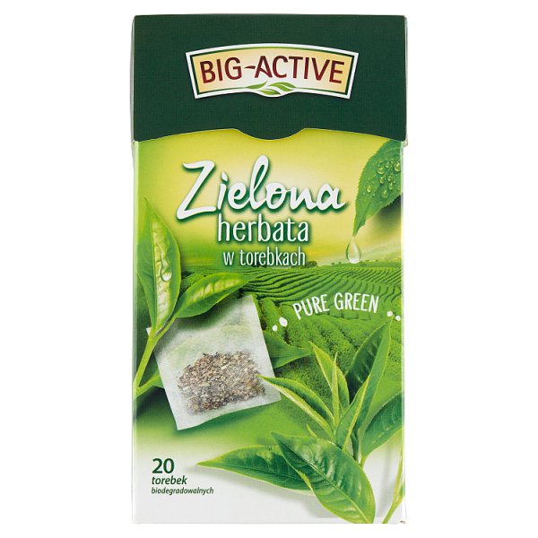 Big-Active Pure Green Zielona herbata 30 g (20 x 1,5 g)