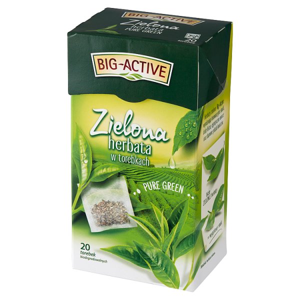 Big-Active Pure Green Zielona herbata 30 g (20 x 1,5 g)