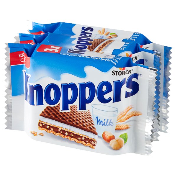 Knoppers Wafelek mleczno-orzechowy 75 g (3 x 25 g)