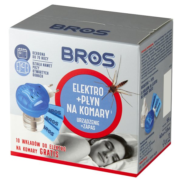 Bros Elektro + płyn na komary 40 ml