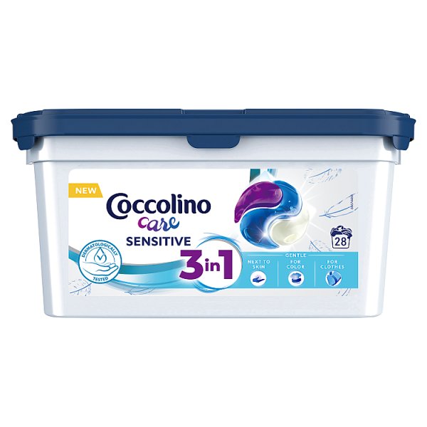 Coccolino Care Sensitive Kapsułki do prania 3w1 756 g (28 prań)