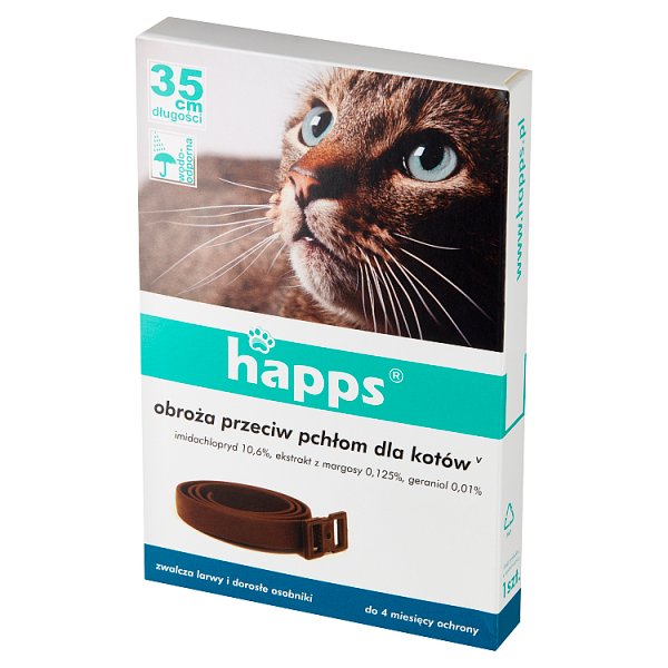 Happs Obroża przeciw pchłom dla kotów