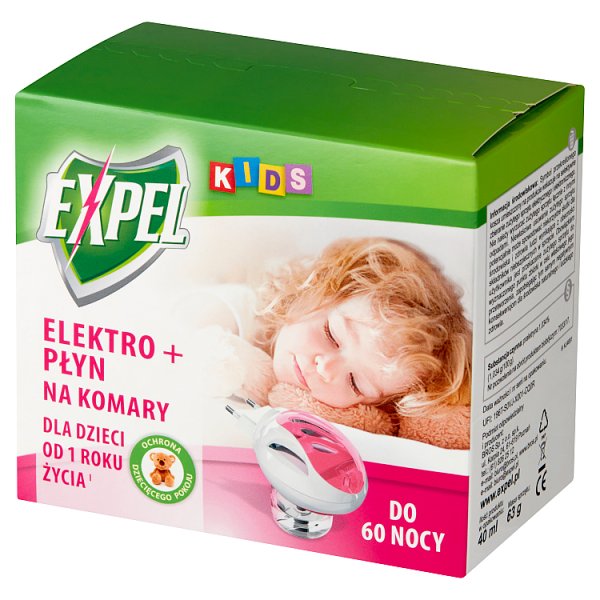 Expel Kids Elektro + płyn na komary 40 ml