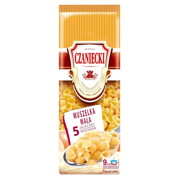 Czaniecki Makaron 5 jajeczny muszelka mała 250 g