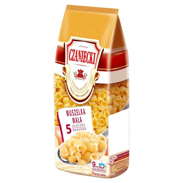 Czaniecki Makaron 5 jajeczny muszelka mała 250 g