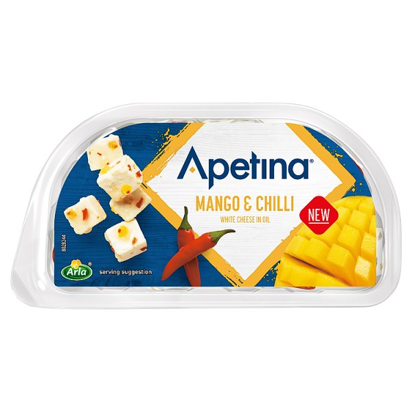 Arla Apetina Ser biały typu śródziemnomorskiego w zalewie olejowej z mango i chili 100 g