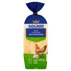 Goliard Makaron z 4 jaj kury zielononóżki nitki 250 g