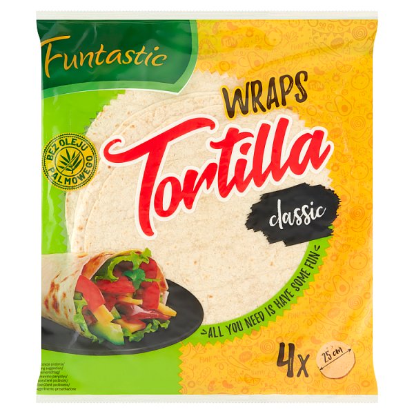 Funtastic Tortilla pszenna 250 g (4 x 62,5 g)