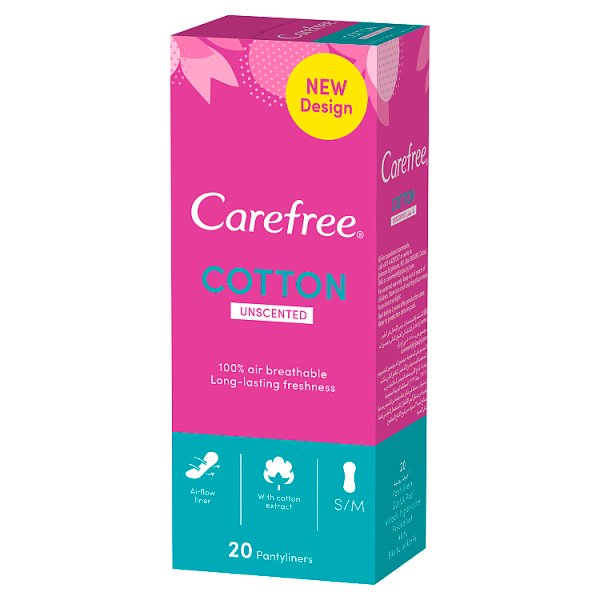 Carefree Cotton Feel Normal Wkładki higieniczne nieperfumowane 20 sztuk