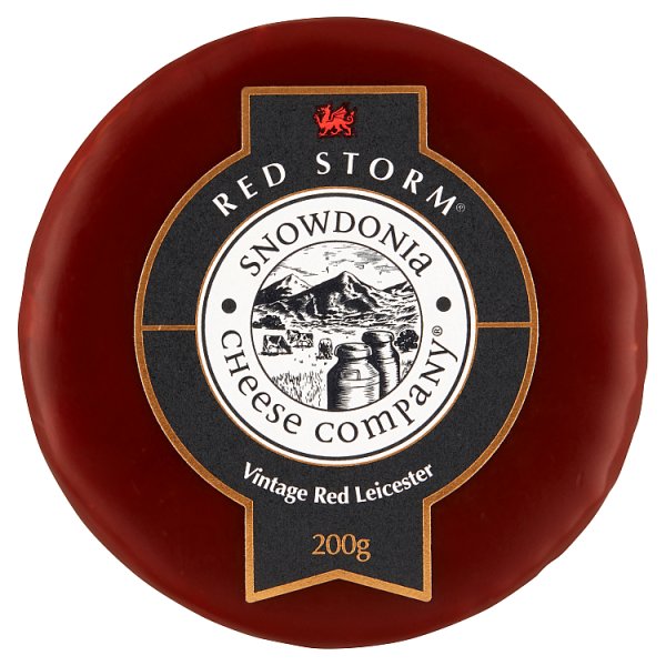 Red Storm Ser Red Leicester Vintage w brązowym wosku 200 g