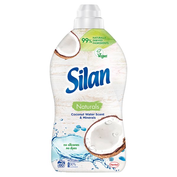 Silan Naturals Coconut Water &amp; Minerals Płyn do zmiękczania tkanin 1450 ml (58 prań)