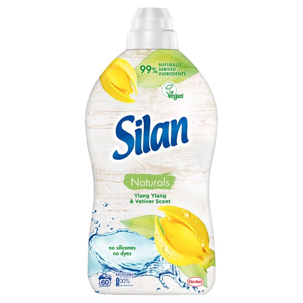 Silan Naturals Ylang Ylang &amp; Vetiver Płyn do zmiękczania tkanin 1450 ml (58 prań)