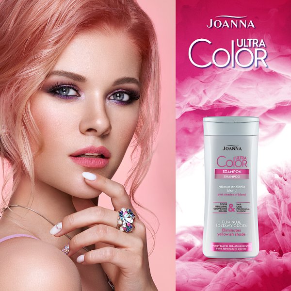 Joanna Ultra Color Szampon różowe odcienie blond 200 ml