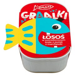 GRAAL Graalki Łosoś w pomidorowym sosie z puree z marchewki 110 g