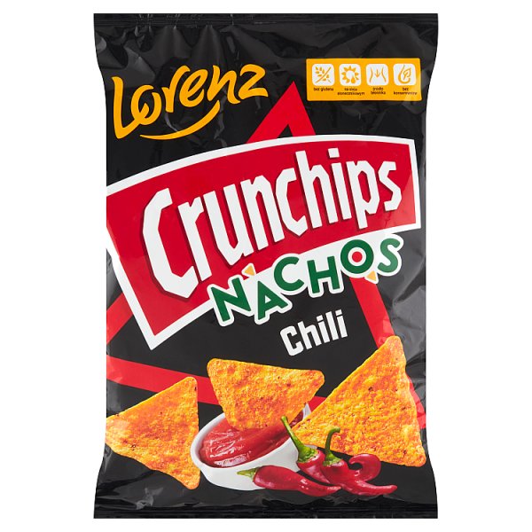 Crunchips Nachos Chipsy kukurydziane chili 190 g