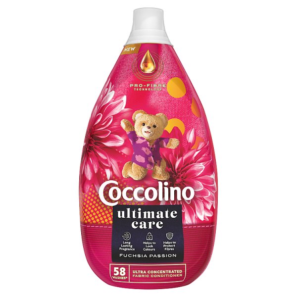 Coccolino Ultimate Care Fuchsia Passion Płyn do płukania tkanin 870 ml (58 prań)