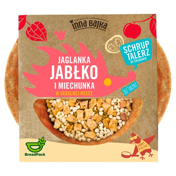 Inna Bajka Jaglanka jabłko i miechunka w jadalnej misce 110 g