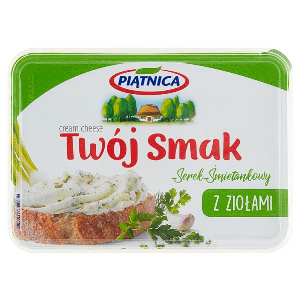Piątnica Twój Smak Serek śmietankowy z ziołami 135 g