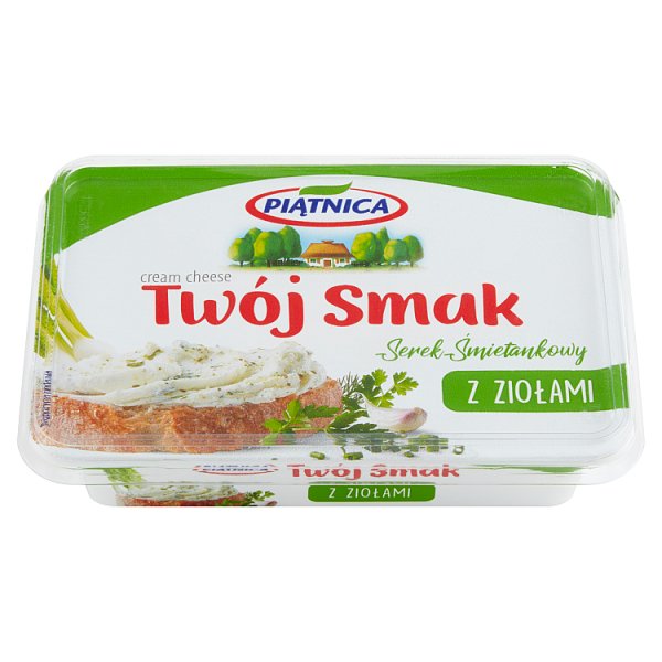 Piątnica Twój Smak Serek śmietankowy z ziołami 135 g