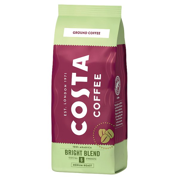 COSTA COFFEE Bright Blend Medium Roast Kawa palona mielona 200 g