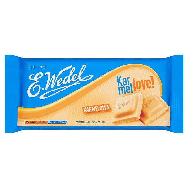 E. Wedel Karmellove! Czekolada biała karmelowa 90 g