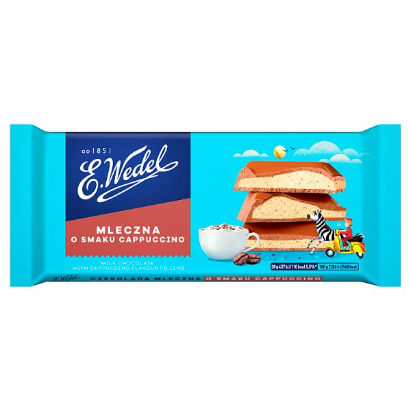 E. Wedel Czekolada mleczna o smaku cappuccino 100 g