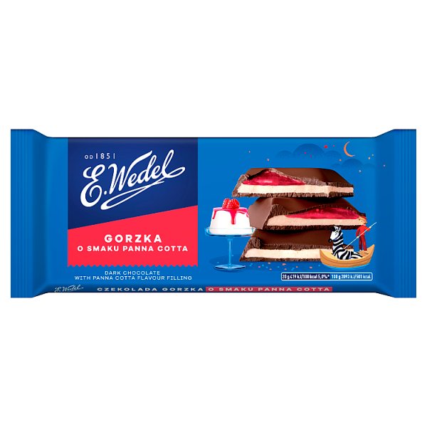 E. Wedel Czekolada gorzka o smaku panna cotta 100 g