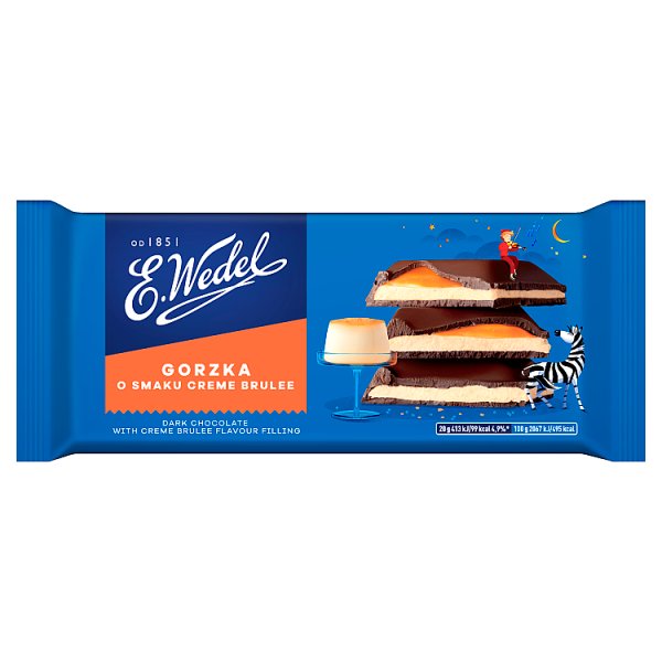 E. Wedel Czekolada gorzka o smaku crème brûlée 100 g