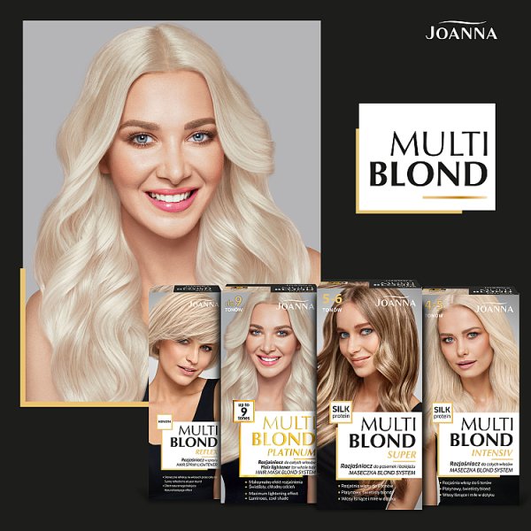 Joanna Multi Blond Intensiv Rozjaśniacz do całych włosów 4-5 tonów