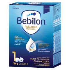 Bebilon 1 Advance Pronutra Mleko początkowe od urodzenia 1100 g (2 x 550 g)