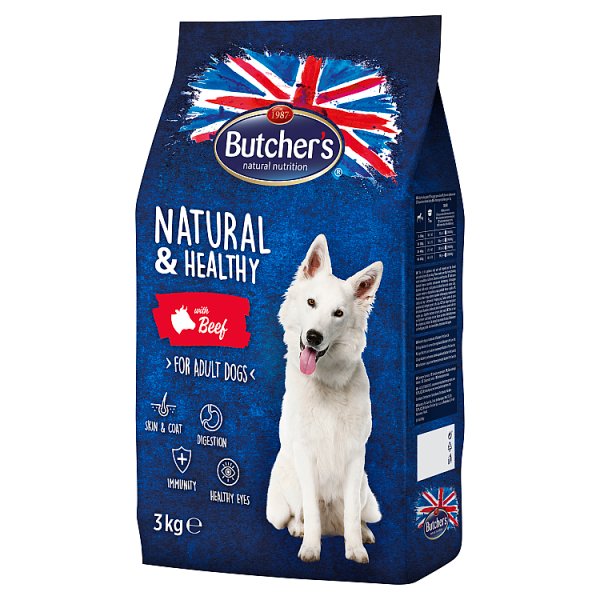 Butcher&#039;s Natural &amp; Healthy Karma dla psów z wołowiną 3 kg