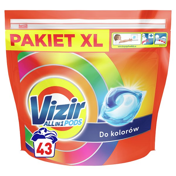 Vizir ALL in 1 Color Kapsułki do prania, 43 prań