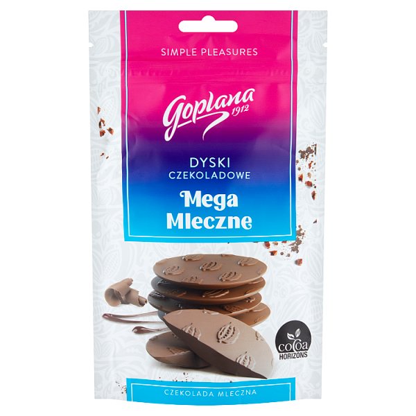 Goplana Dyski czekoladowe mega mleczne 110 g