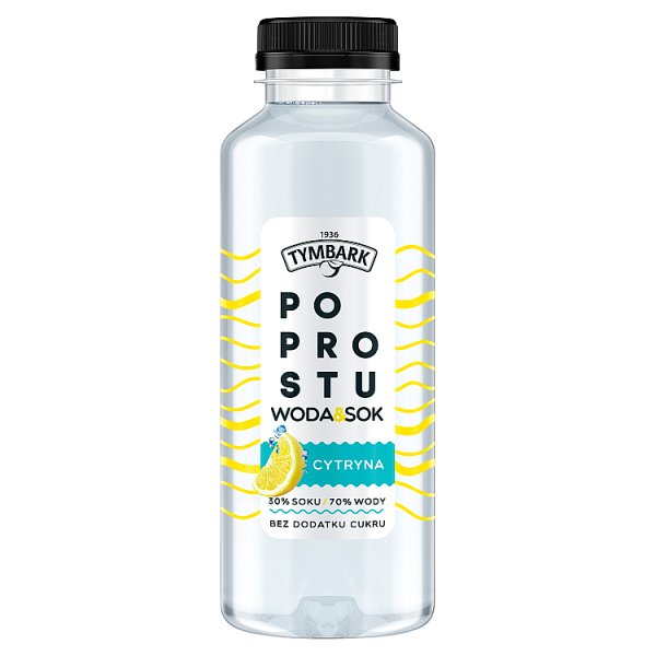 Tymbark Po prostu Woda &amp; sok jabłko cytryna 400 ml