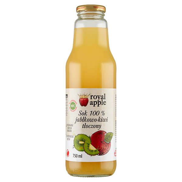 Royal apple Sok 100 % jabłkowo-kiwi tłoczony 750 ml