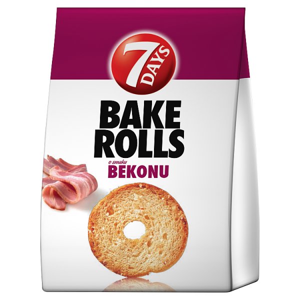 7 Days Bake Rolls Chrupki chlebowe o smaku bekonu 160 g