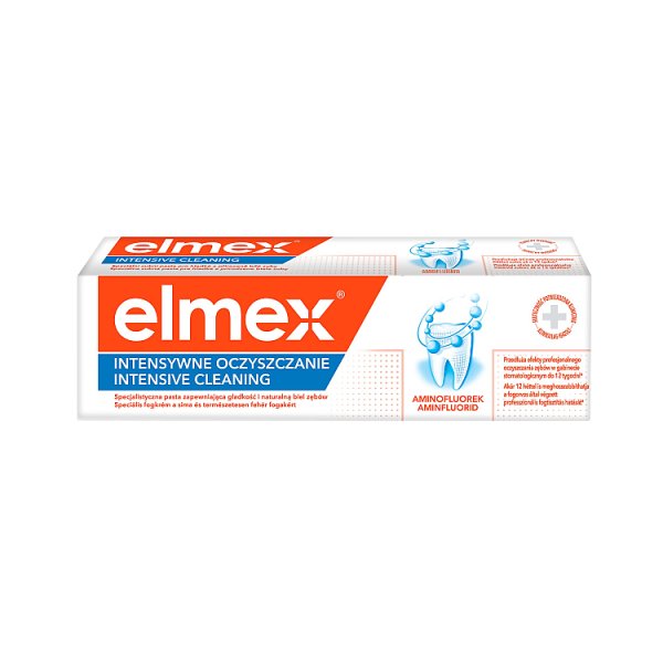 elmex Intensywne Czyszczenie pasta do zębów zapewniająca gładkość i naturalną biel zębów 50 ml