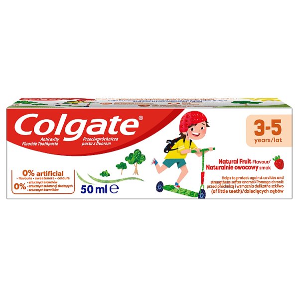 Colgate Kids Pasta do zębów dla dzieci w wieku 3-5 lat smak truskawkowy 50 ml