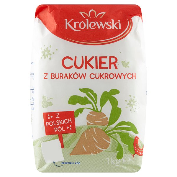 Cukier Królewski Cukier z buraków cukrowych 1 kg