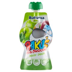 Bakoma Bakuś Mus owocowy jabłko-jabłko 90 g
