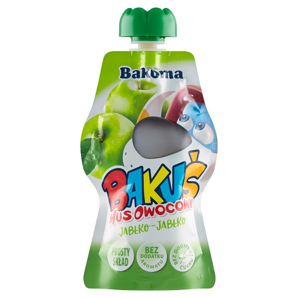 Bakoma Bakuś Mus owocowy jabłko-jabłko 90 g