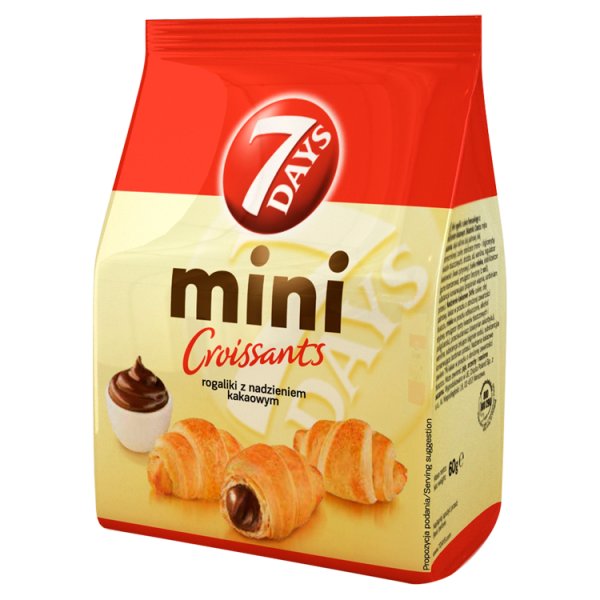 7 Days Mini Croissant z nadzieniem kakaowym 60 g