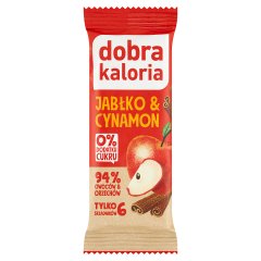 Dobra Kaloria Baton daktylowy jabłko & cynamon 35 g