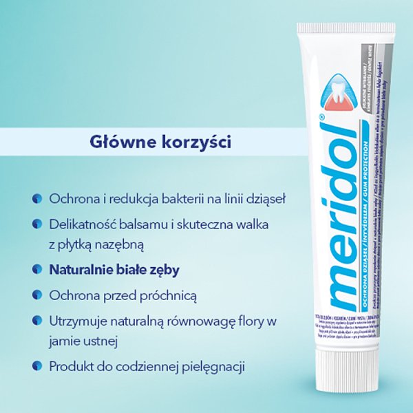 meridol Delikatne Wybielanie wybielająca pasta do zębów na dziąsła 75 ml