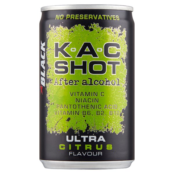 Kac Shot Ultra Citrus Gazowany napój energetyzujący 150 ml