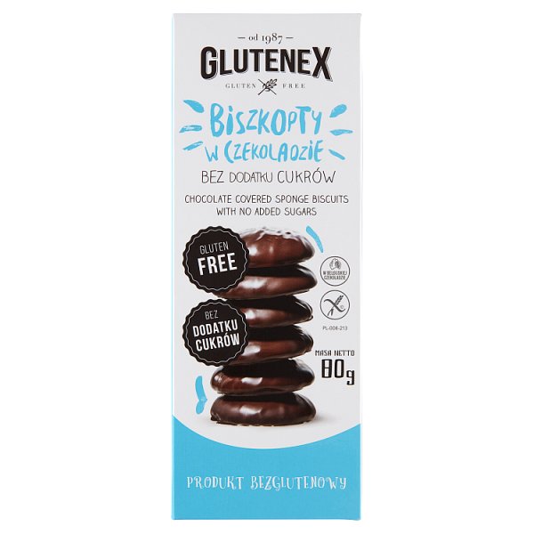 Glutenex Biszkopty w czekoladzie 80 g
