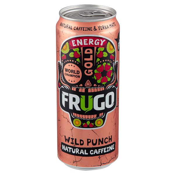 FRUGO Wild Punch Gold Energy Gazowany napój energetyzujący 330 ml