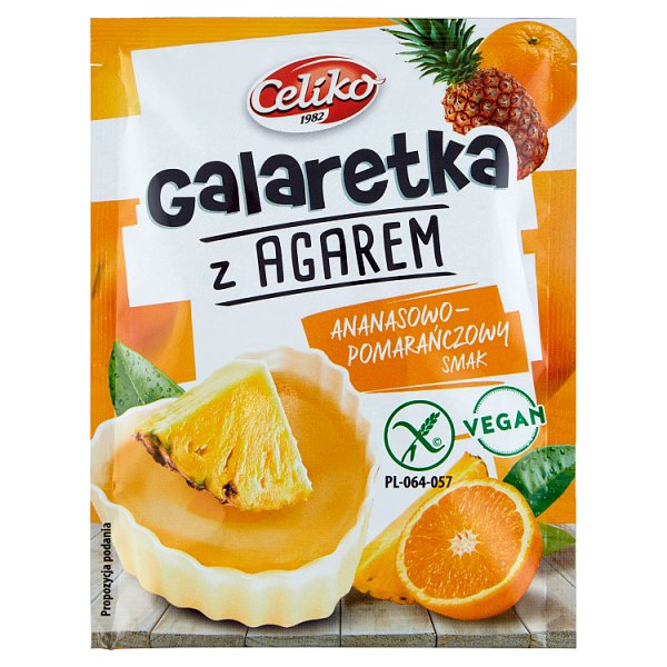 Celiko Galaretka z agarem ananasowo-pomarańczowy smak 45 g