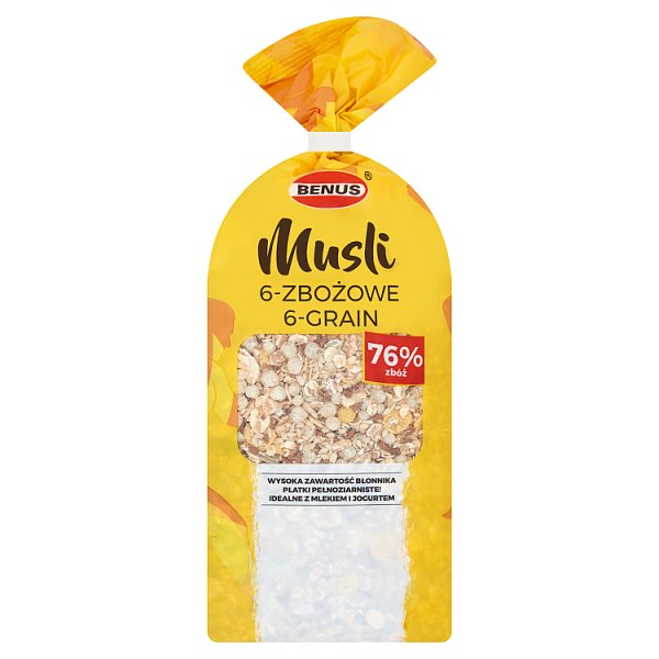 Benus Musli 6-zbożowe 350 g